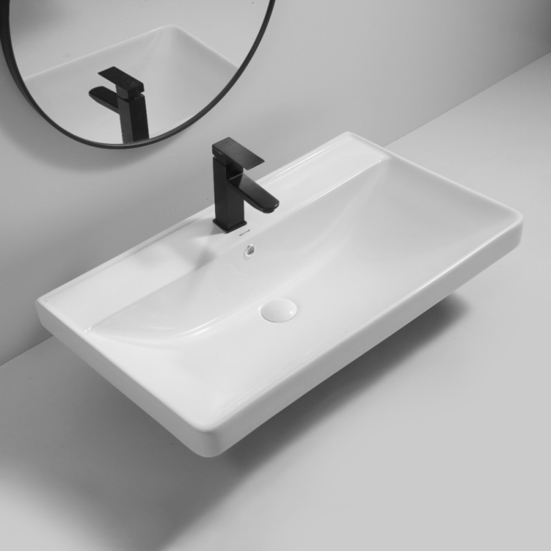 Раковина мебельная MIXXUS PREMIUM STYLE-1503 800х480х190mm с отверстием под смеситель и переливом (MP6500)