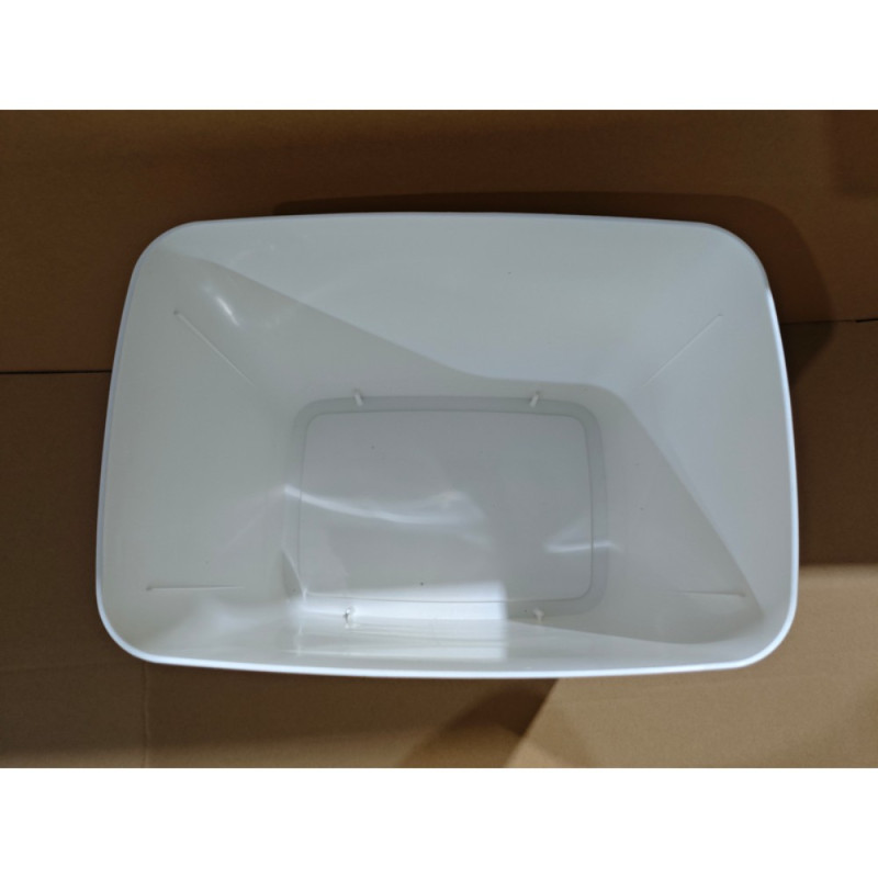 Мусорное ведро сенсорное прямоугольное Mixxus WAVE-TC0110 White 10 л цвет белый (MI7073)