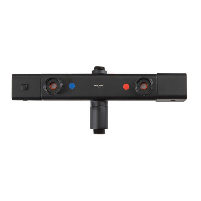 Душова колона Mixxus Premium VIRGO 009-J BLACK з термостатичним змішувачем,3 функції (MI6646)