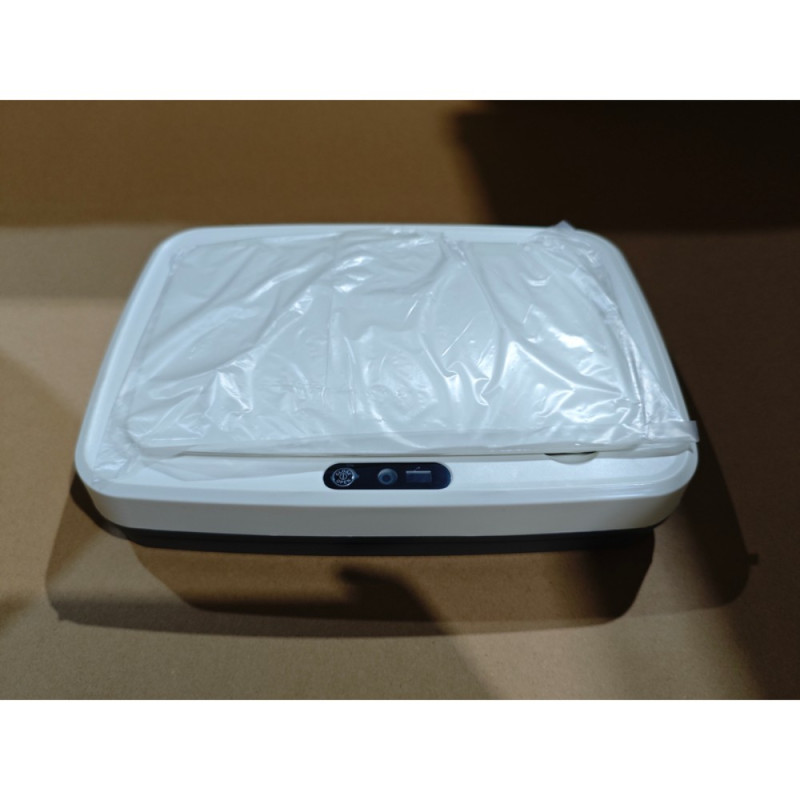 Мусорное ведро сенсорное прямоугольное Mixxus WAVE-TC0110 White 10 л цвет белый (MI7073)