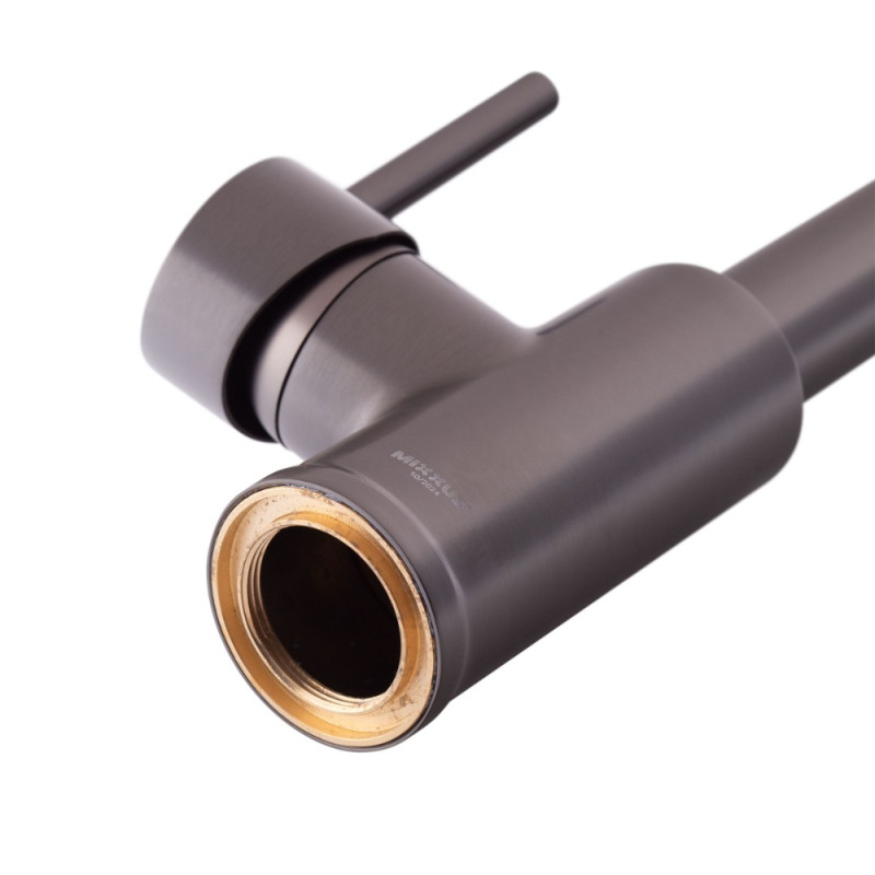 Смеситель для кухни с изливом пружина Mixxus Premium SPRING 017 GRAPHITE (MI6952)