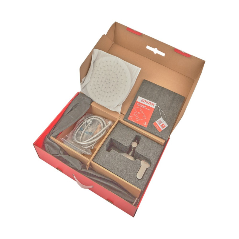 Душевая колонна со смесителем Koer KI-56016-02 (из нерж. стали) (Цвет нерж) (KR4791)