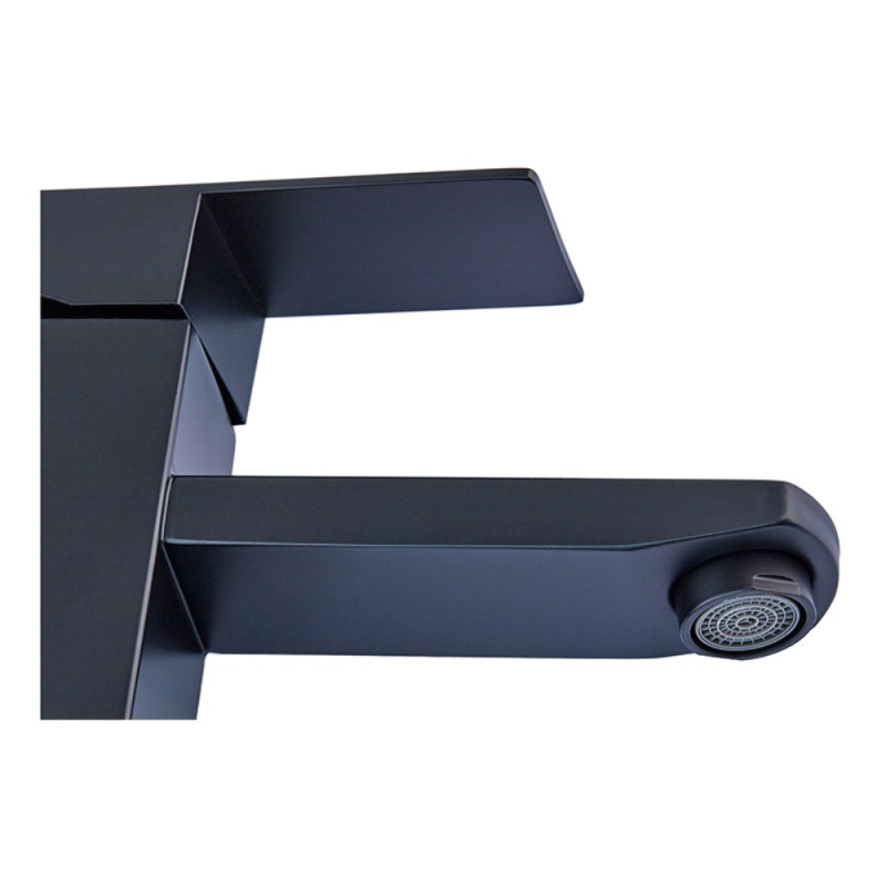 Смеситель для умывальника из нерж. стали SUS304 Zerix KUB-001 Black (ZX4703)