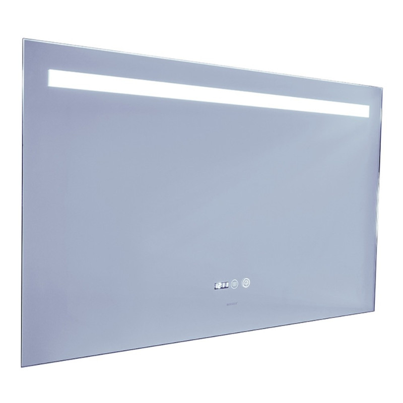 Зеркало Mixxus STRONG MR05-100x60 с Led Touch, Anti-fog, димером, регулятором яркости, часами (MI6009)