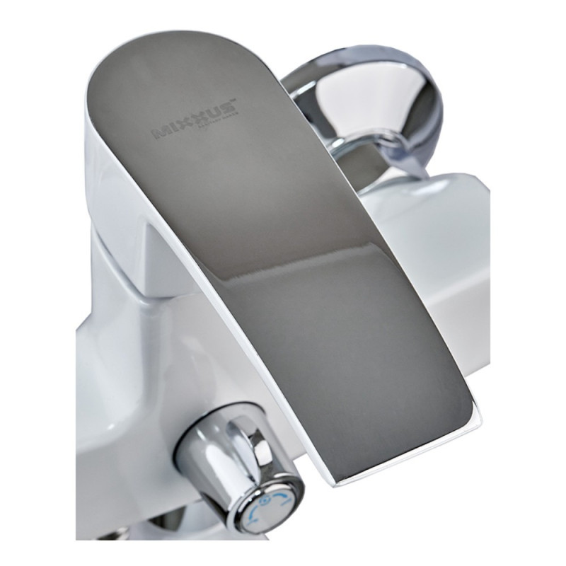 Смеситель для ванной Mixxus Magnum 006 (Euro) White-Chrome (MI6202)