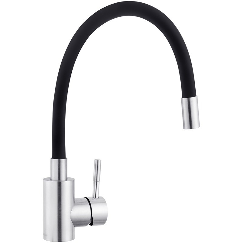 Змішувач для кухні з гнучким виливом Kroner KRP Edelstahl Klassisch - ESG035BLK