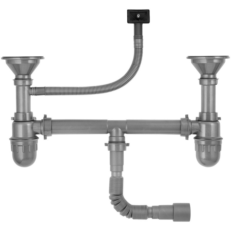 Сифон для кухонної мийки Kroner KRP Siphon - 012 3 1/2"х50/40 мм