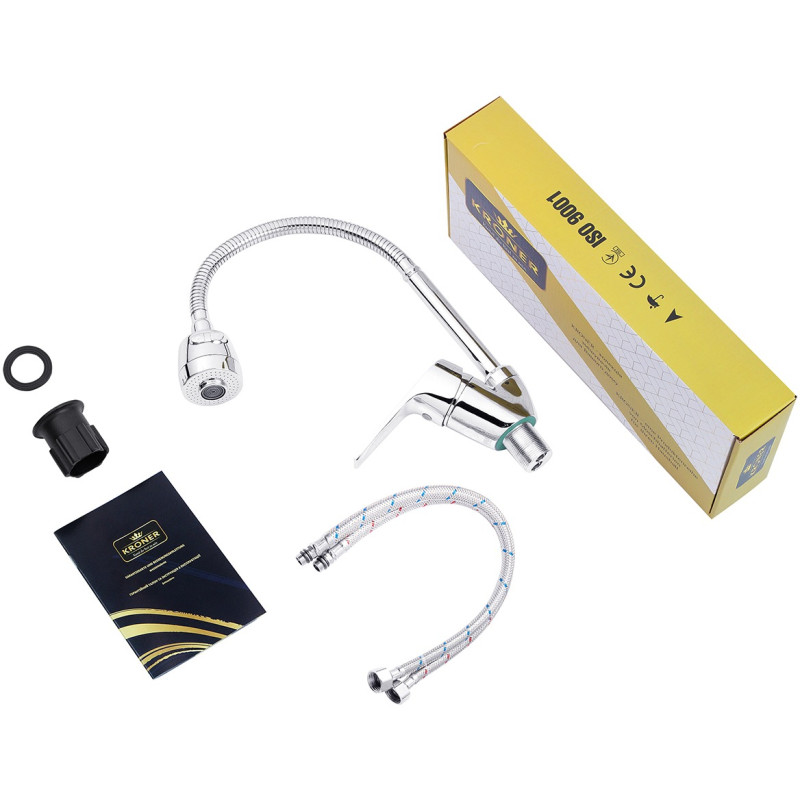 Смеситель для кухни с гибким изливом Kroner KRM Odra - C038-1