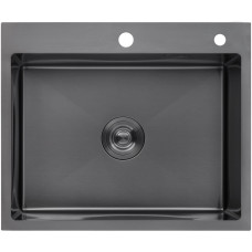 Кухонна мийка Kroner KRP Schwarze - 6050HM PVD (3.0/1.0 мм)