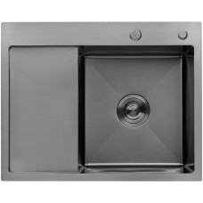 Кухонная мойка Kroner KRP Schwarze - 6350RHM PVD (3.0/1.0 мм)