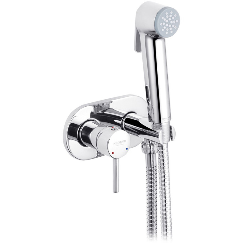 Набор для гигиенического душа скрытого монтажа со смесителем Kroner KRP Bidet - C086