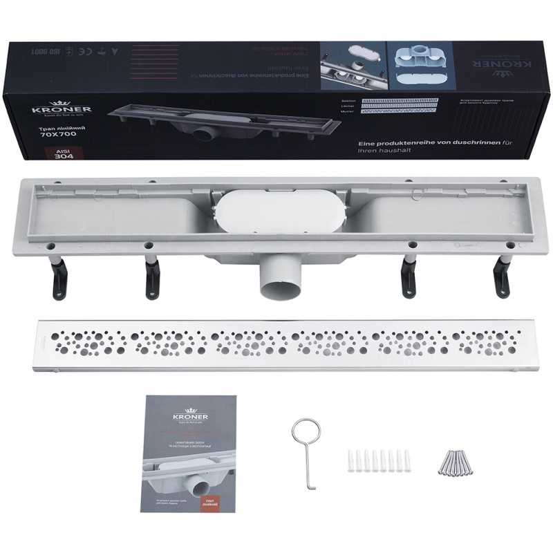 Трап линейный Kroner KRP Harz M70 Muster