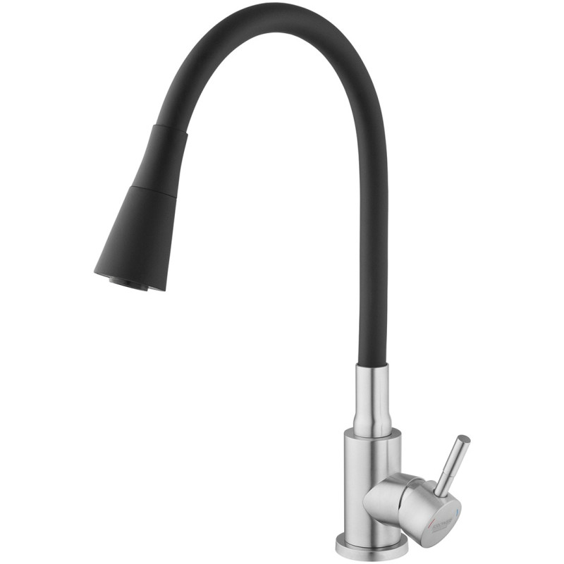 Змішувач для кухні Kroner KRP Edelstahl Klassisch - ESG031BLK