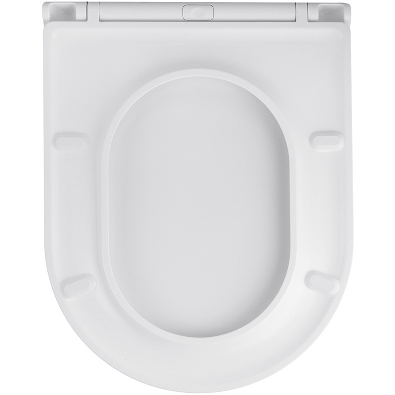 Унитаз подвесной безободковый Kroner Armada WHI513636 RIMLESS с сиденьем Slim Duroplast / Soft-close / Quick relase (KA513636WHIR)