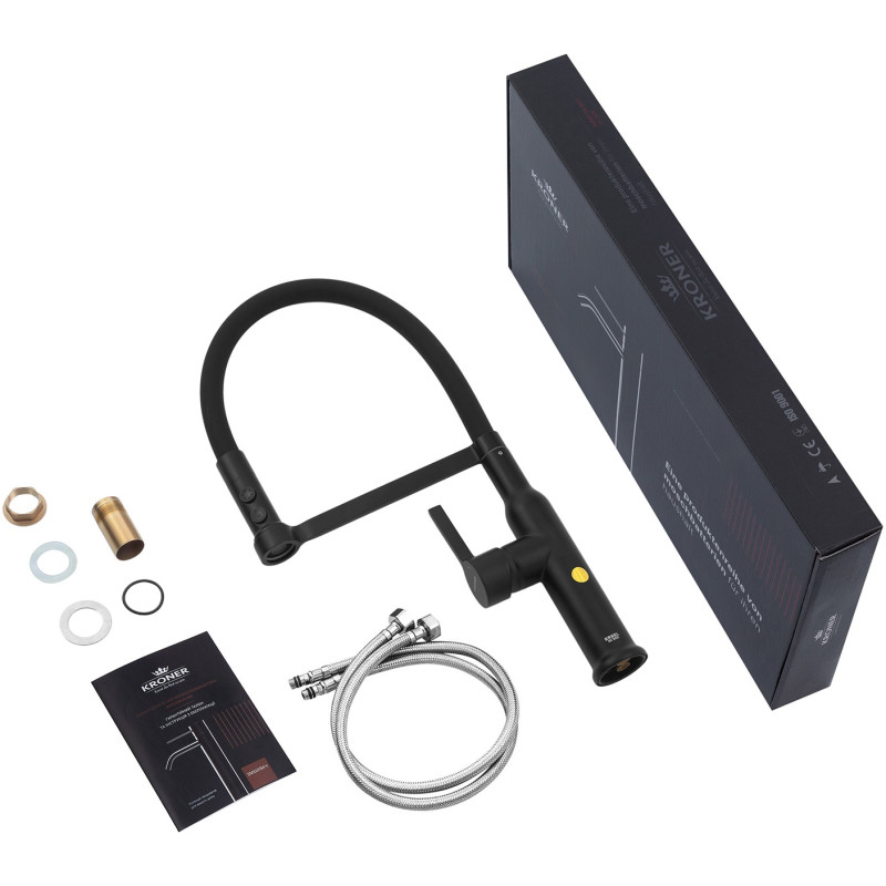 Смеситель для кухни Kroner KRP Ersel - SCH03112BLK
