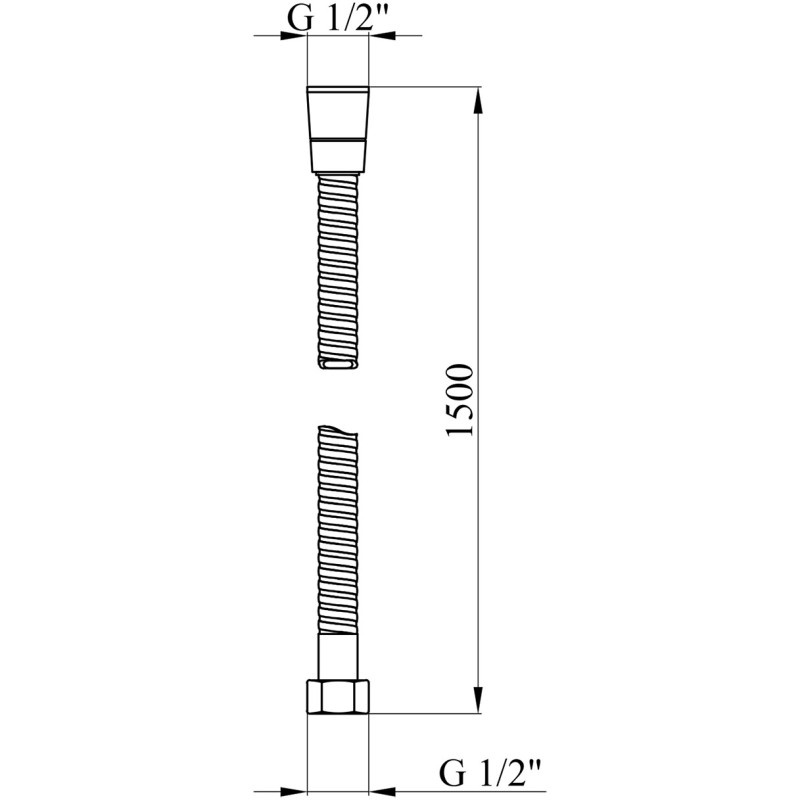 Шланг для душа Kroner KRM - C606 Anti-Twist 150 см