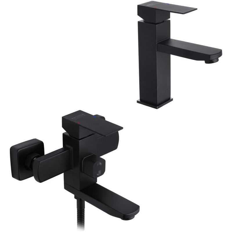 Набор смесителей Edelstahl Kubus-SCH010 + смеситель Edelstahl Kubus-SCH060