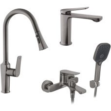 Набор змішувачів Kroner Makon-GRP060 + змішувач Makon-GRP030-T + змішувач Makon-GRP010