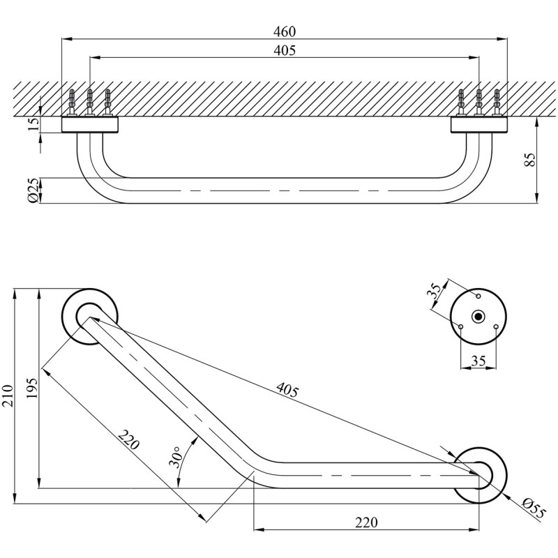 Поручень для ванни Kroner KRM Rizze - ACC3517