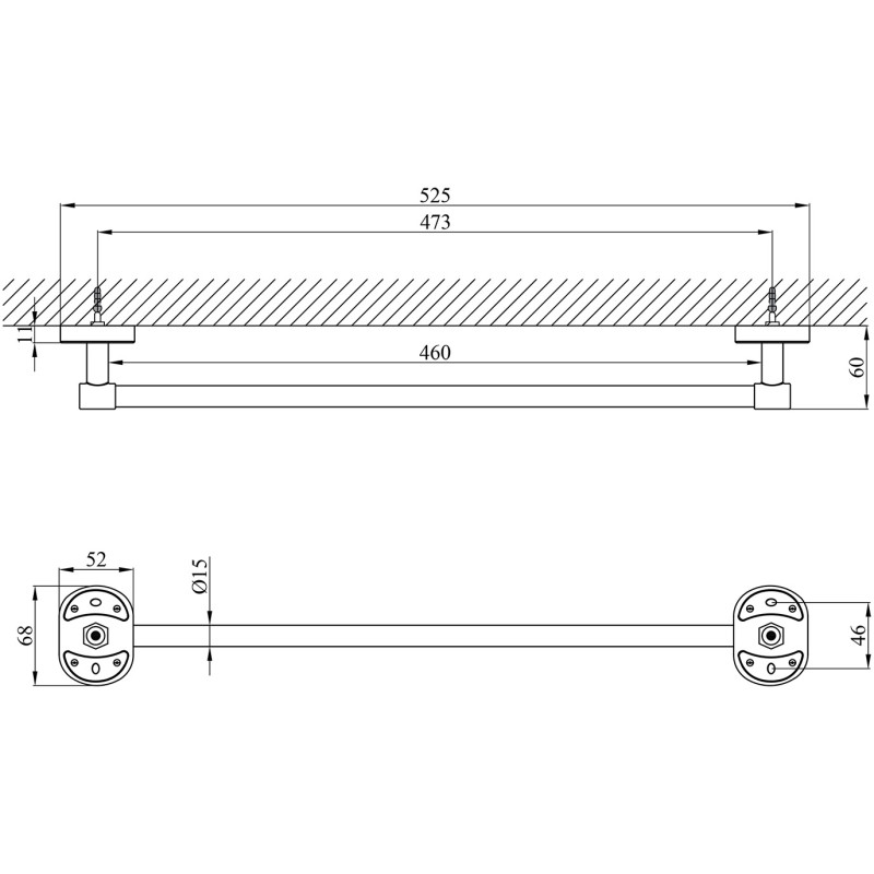 Полотенцедержатель Kroner KRM Elbe - ACC2901-1