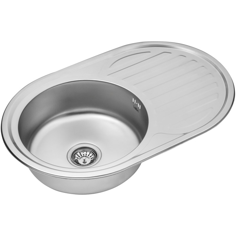 Кухонна мийка Kroner KRP Satin - 7750 (0.8 мм)