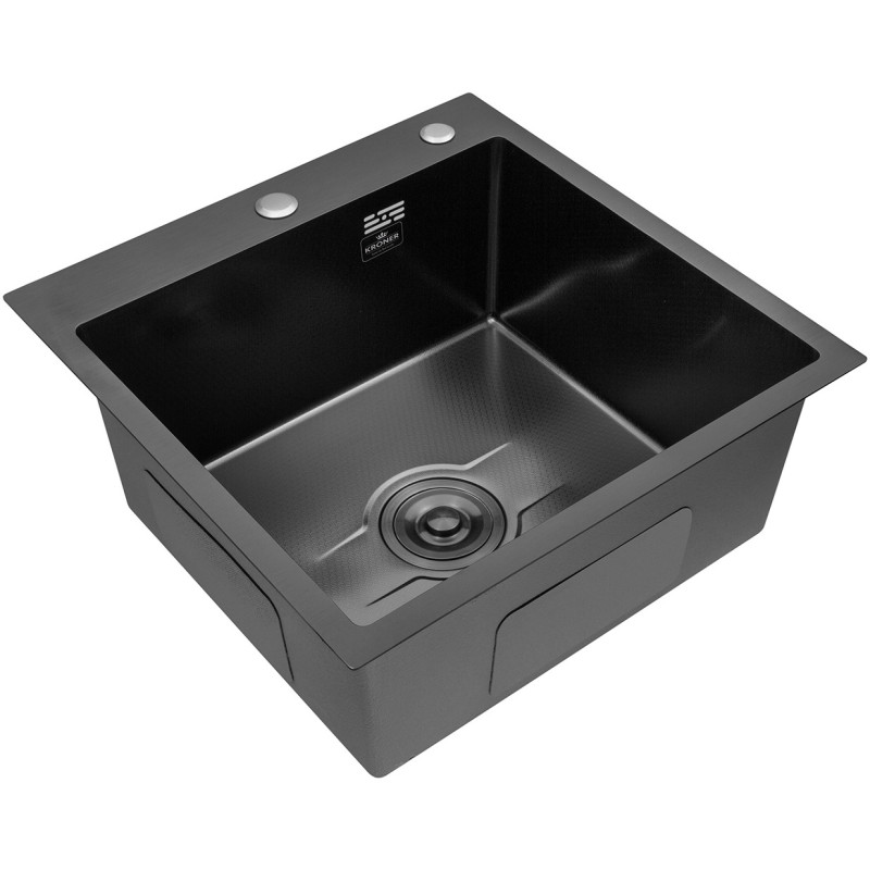 Кухонная мойка Kroner KRP Derby - 5050HM PVD (2,5/0,5 мм)