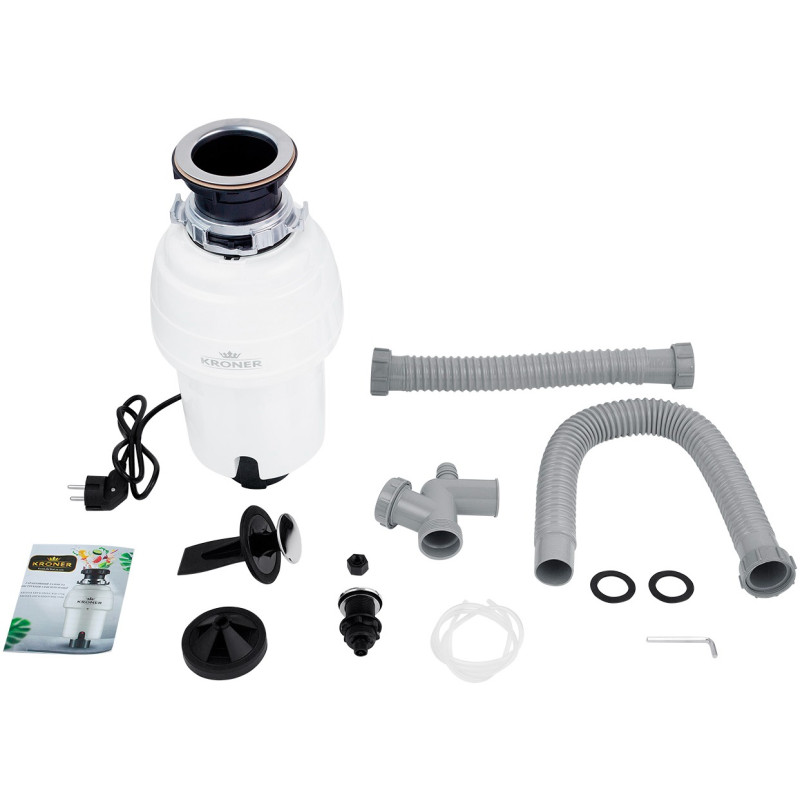 Подрібнювач харчових відходів Kroner KRP Kaiman WHI - 550W