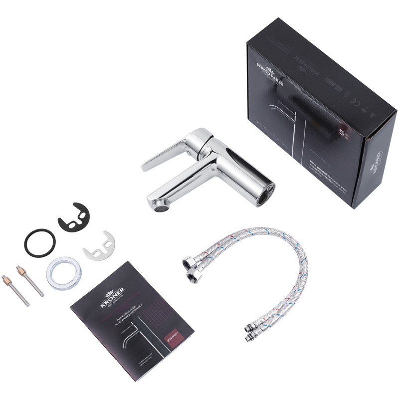 Набор 3 в 1 душевая система Kroner Armada-C064K + смеситель Hagen-C010 + смеситель Bidet-C082