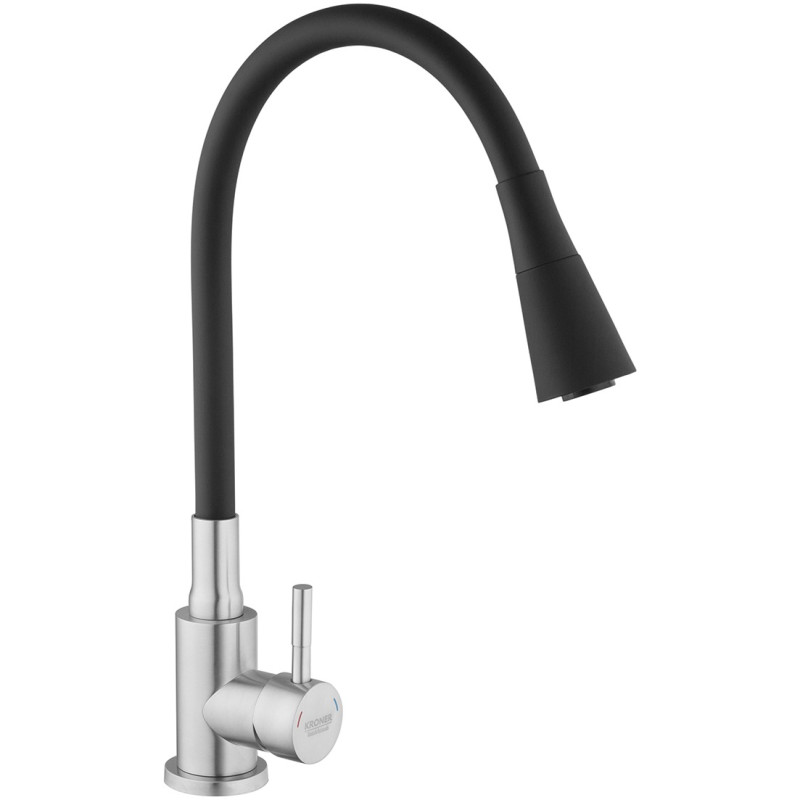 Змішувач для кухні Kroner KRP Edelstahl Klassisch - ESG031BLK
