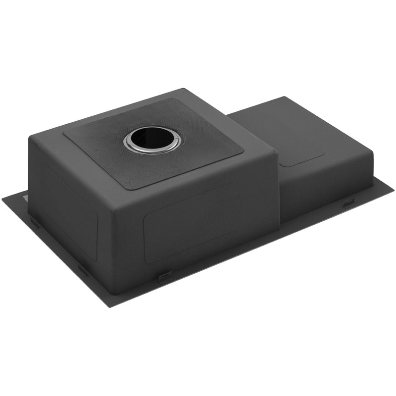 Комплект кухонна мийка Kroner Schwarze-7848RHM PVD + змішувач Edelstahl Klassisch-SCH035PVD + дозатор Spender-SCH049