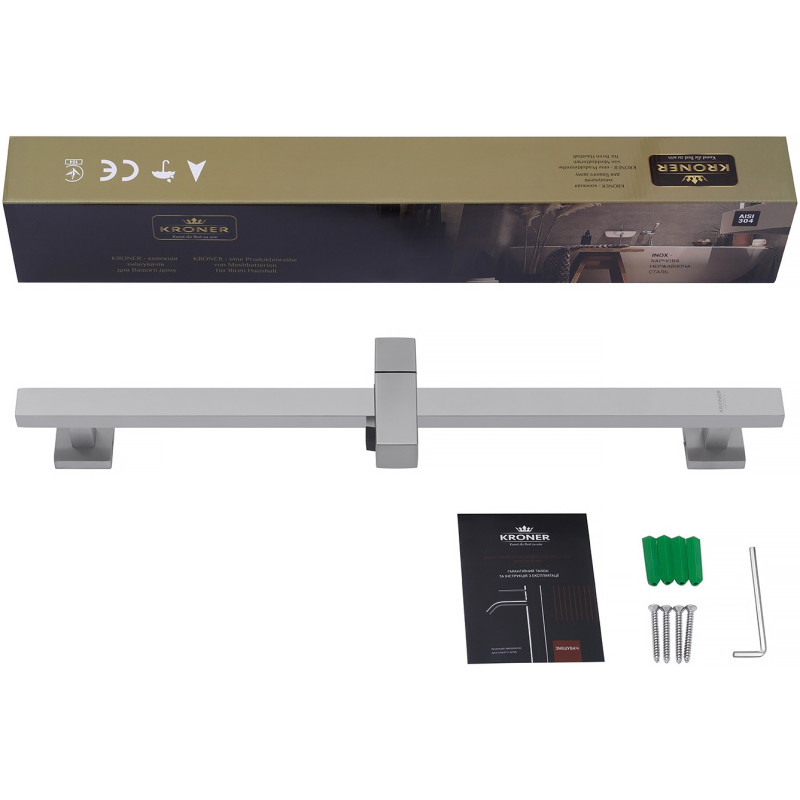 Штанга для душу Kroner KRP Edelstahl Kubus - ESG230