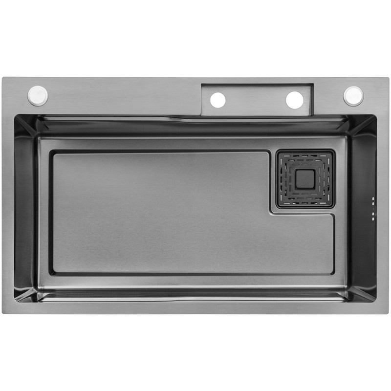 Кухонная мойка Kroner KRP Schwarze - SET7546HM PVD (3.0/0.7 мм)