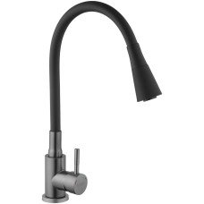 Змішувач для кухні Kroner KRP Edelstahl Klassisch - PVD031BLK