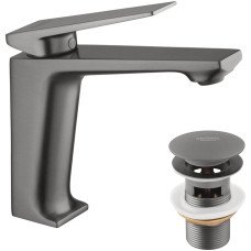 Смеситель для раковины Kroner KRP Ersel - GRP0111BV с донным клапаном