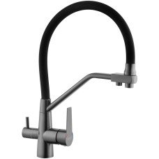 Змішувач для кухні з підключенням до фільтра Kroner KRP Edelstahl Klassisch - PVD03817BLK
