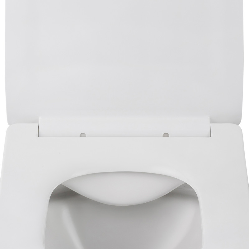 Унітаз підвісний безобідковий Kroner Eifel WHI523629 RIMLESS з сидінням (KE523629WHIR)