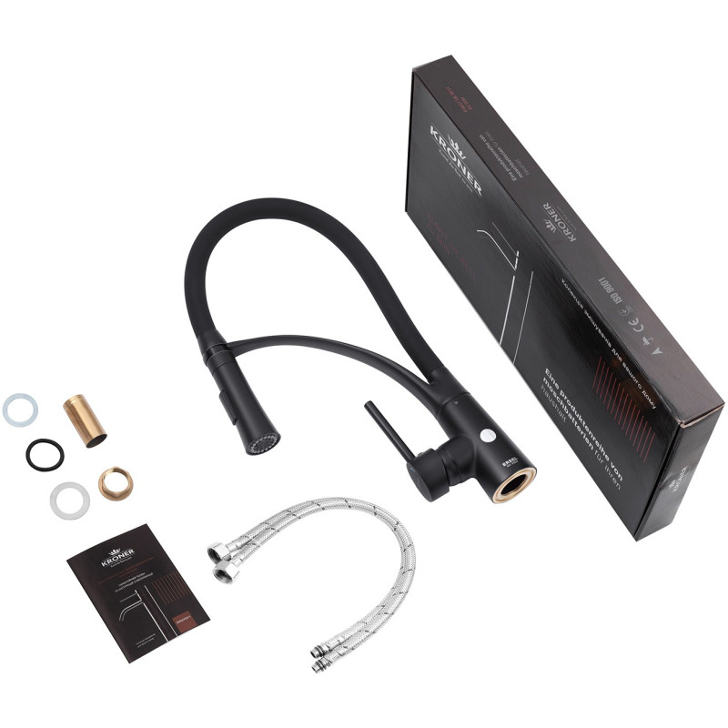 Смеситель для кухни Kroner KRP Ersel - SCH03393BLK