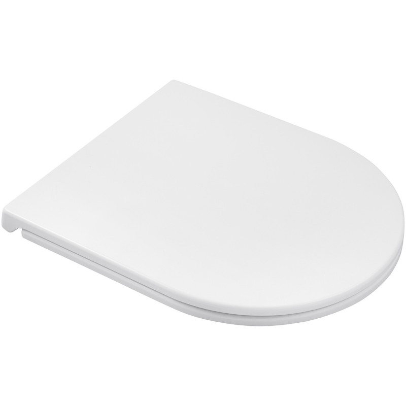 Унитаз подвесной безободковый Kroner Harz WHI493736 RIMLESS с сиденьем Slim Duroplast / Soft-close / Quick relase (KH493736WHIR)