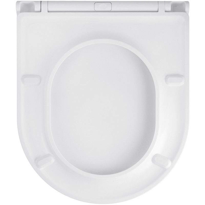 Унитаз подвесной безободковый Kroner Harz WHI493736 RIMLESS с сиденьем Slim Duroplast / Soft-close / Quick relase (KH493736WHIR)