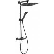 Душевая система черная FERRO Square Black NP75SQ-TRV7U-BL