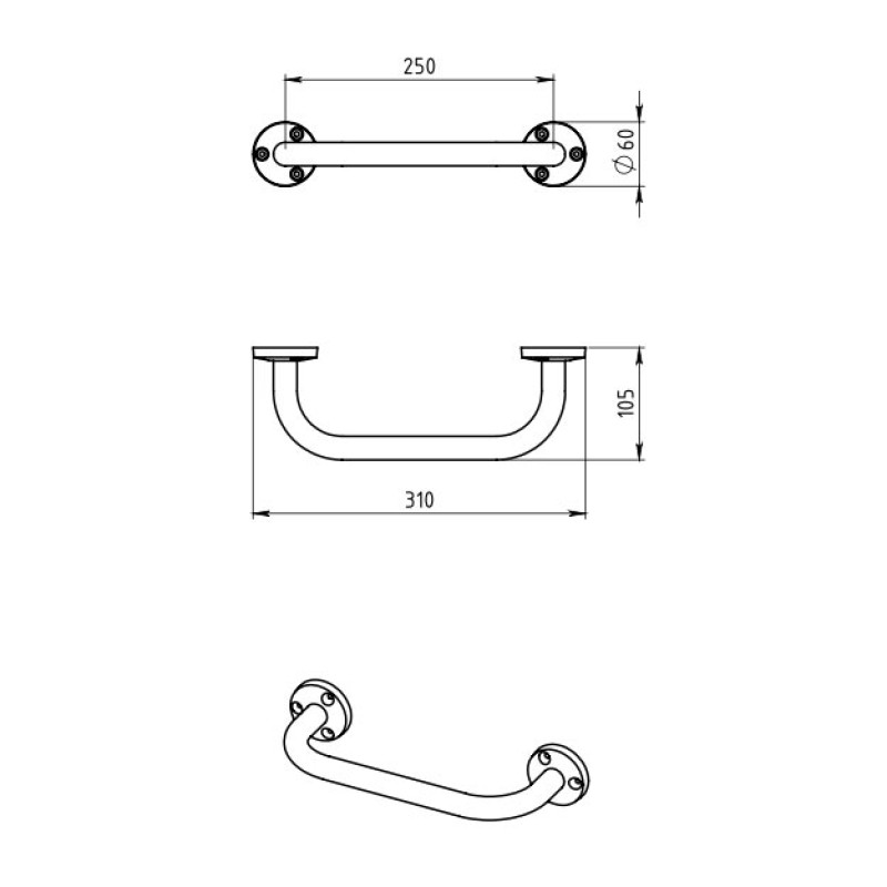 Поручень для ванны Ferro 6132.0