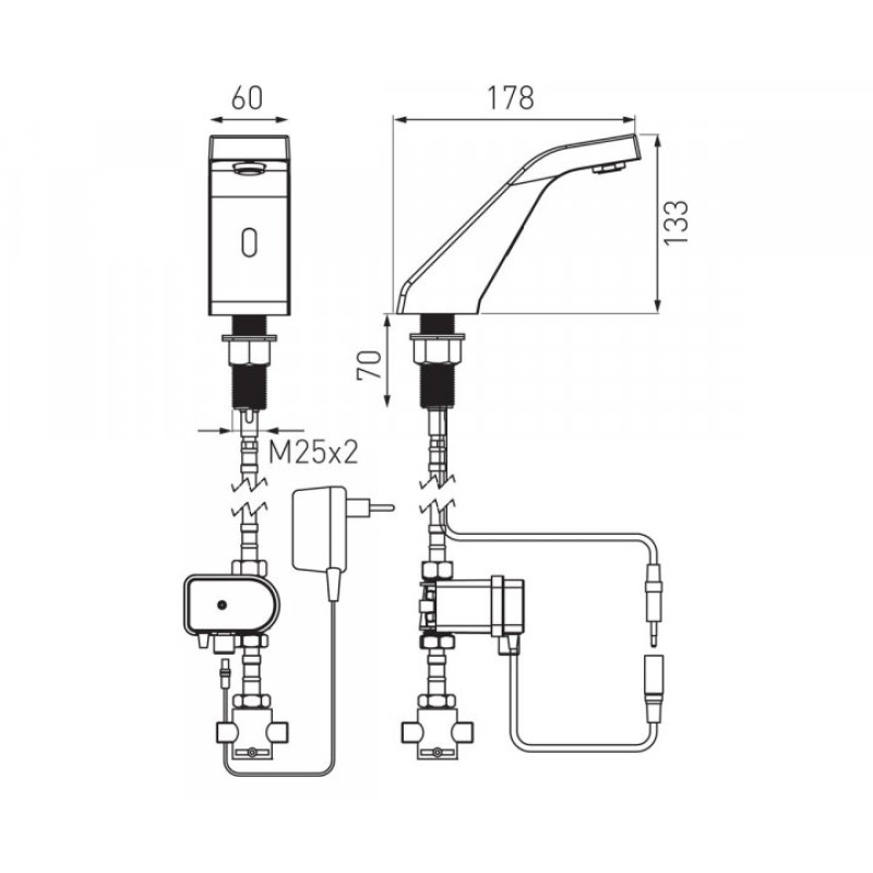 Смеситель бесконтактный FERRO SIROCCO BBB101SM