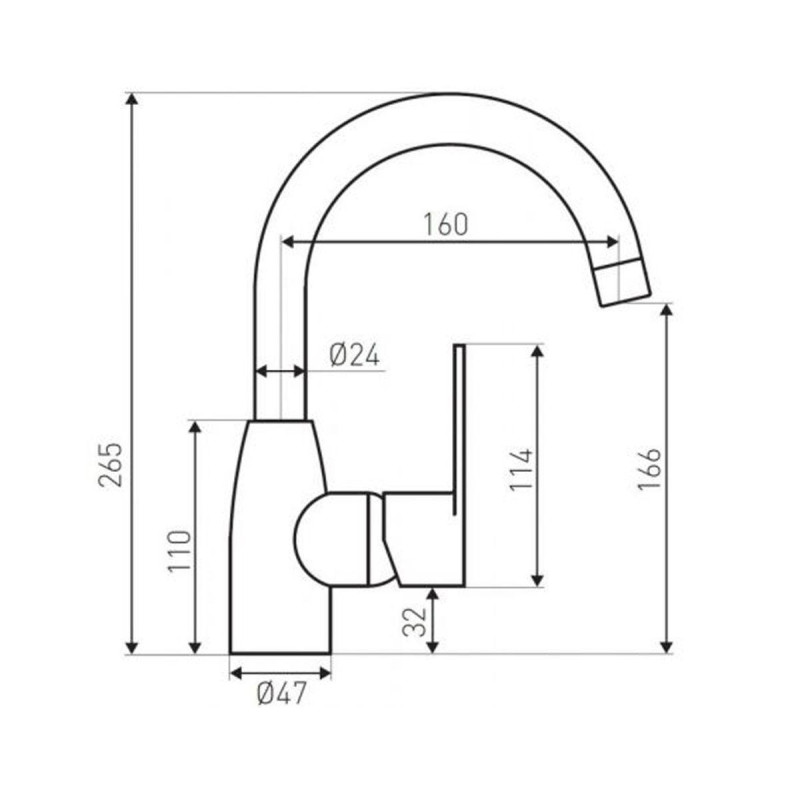 Смеситель для раковины Ferro Algeo BAG2A