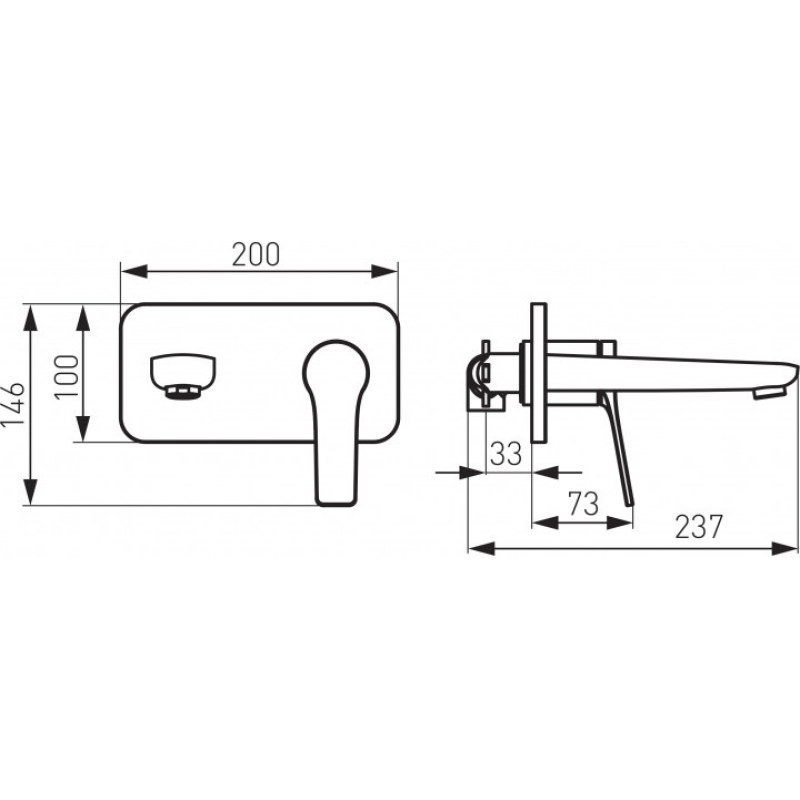 Смеситель для раковины FERRO Stratos BSC3PA