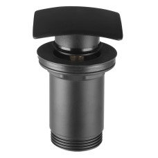 Донный клапан Ferro Quadro S284-BL-B черный