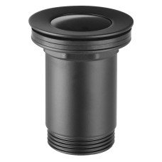 Донный клапан с переливом Ferro S283-BL-B черный