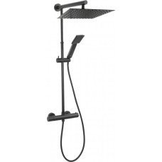 Душевая система черная FERRO Square Black NP75SQ-TRV7U-BL