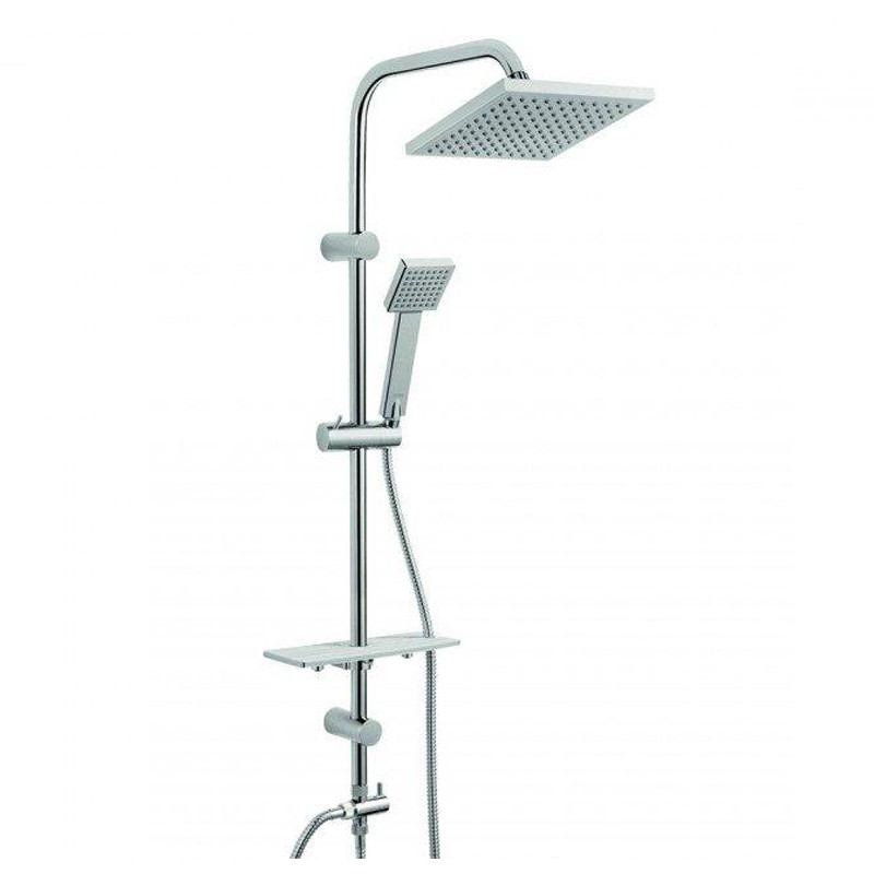 Душевой набор с верхним душем Ferro Squerto Lux NP24 хром