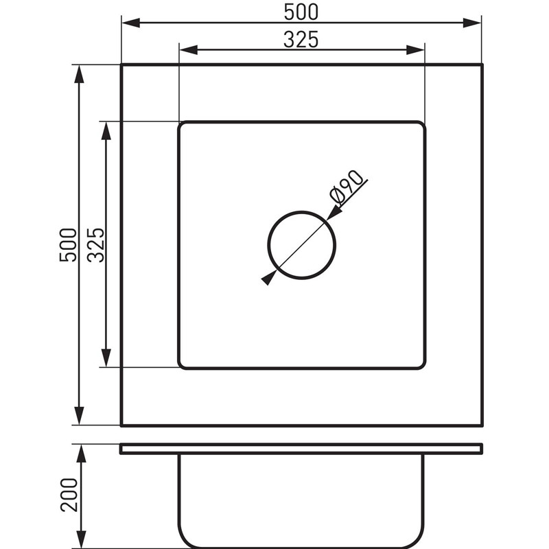 Мойка гранитная Ferro Kizz DRG50/50B