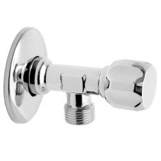 Грибковий кран ручка металу 1/2x1/2 Ferro Z1212G хром
